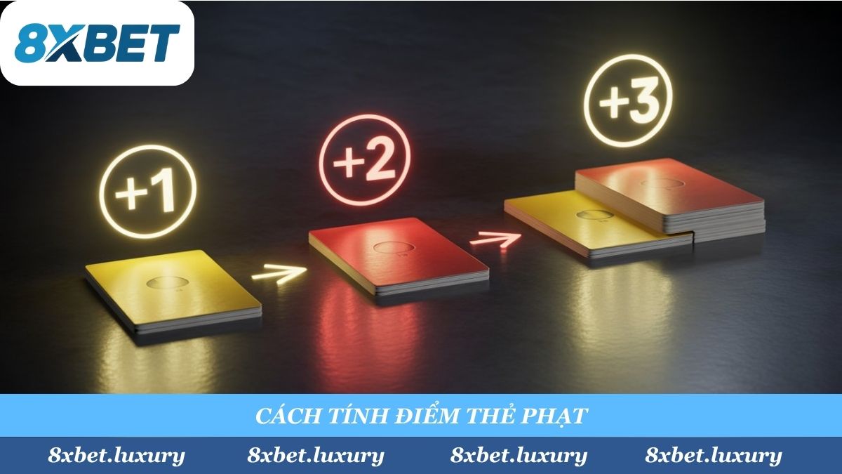 "Luật bất thành văn" phải nhớ: Thẻ vàng = 1 điểm, Thẻ đỏ = 2 điểm. Một cầu thủ bị 2 thẻ vàng (dẫn đến thẻ đỏ) sẽ được tính là 3 điểm.