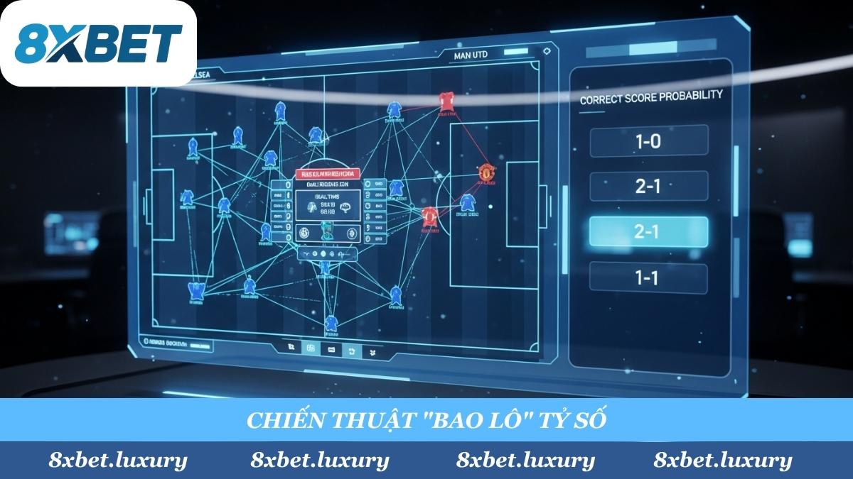 Chiến thuật "bao lô" 2-3 tỷ số (như 1-0, 2-1, 1-1) là bí kíp soi kèo tỷ số chính xác của các cao thủ 8xbet để tăng tỷ lệ "húp" tiền.