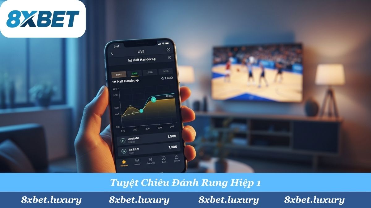 Tận dụng kèo Rung (Live) để "vợt" lại tỷ lệ tốt nhất khi đội mạnh khởi đầu chậm trong Hiệp 1.