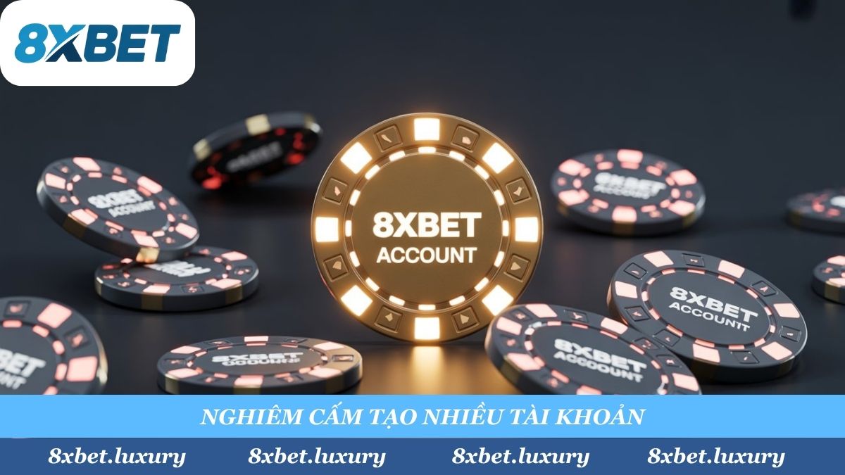 Điều khoản 'vàng' tại 8XBET: Mỗi hội viên chỉ sở hữu 1 tài khoản duy nhất. Mọi hành vi tạo nhiều tài khoản (clone) để lạm dụng khuyến mãi sẽ bị xử lý nghiêm khắc. Chơi 'xanh chín' là bảo vệ chính mình