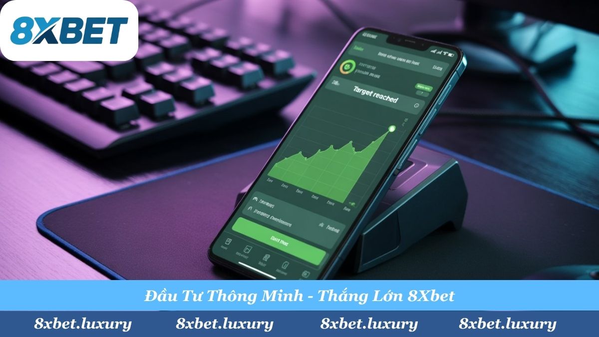 Áp dụng đúng phương pháp chia vốn (Staking plan) sẽ giúp tài khoản của bạn tăng trưởng bền vững theo thời gian tại 8Xbet.